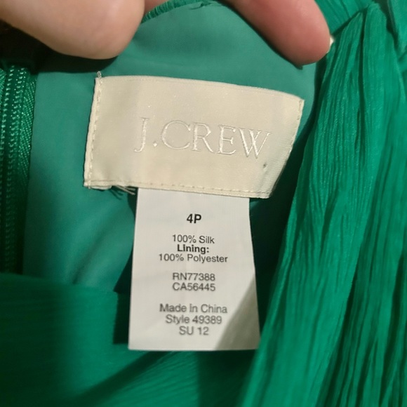 JCREW green dress, Size 4P - Picture 3 of 3